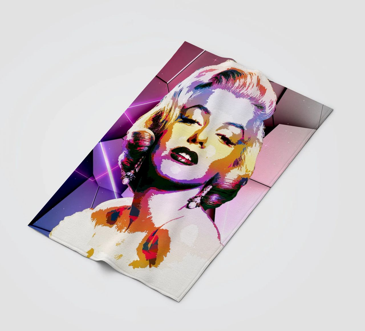 Colore di Monroe coperta in pile da neonartroom