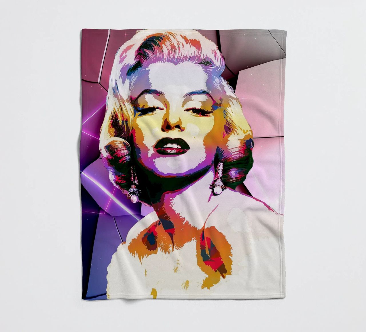 Colore di Monroe coperta in pile da neonartroom