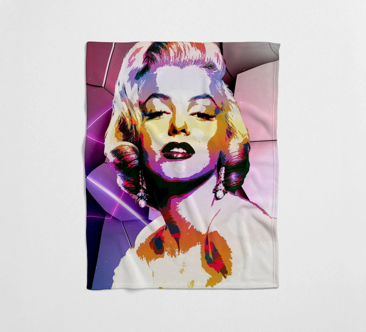 Colore di Monroe coperta in pile da neonartroom