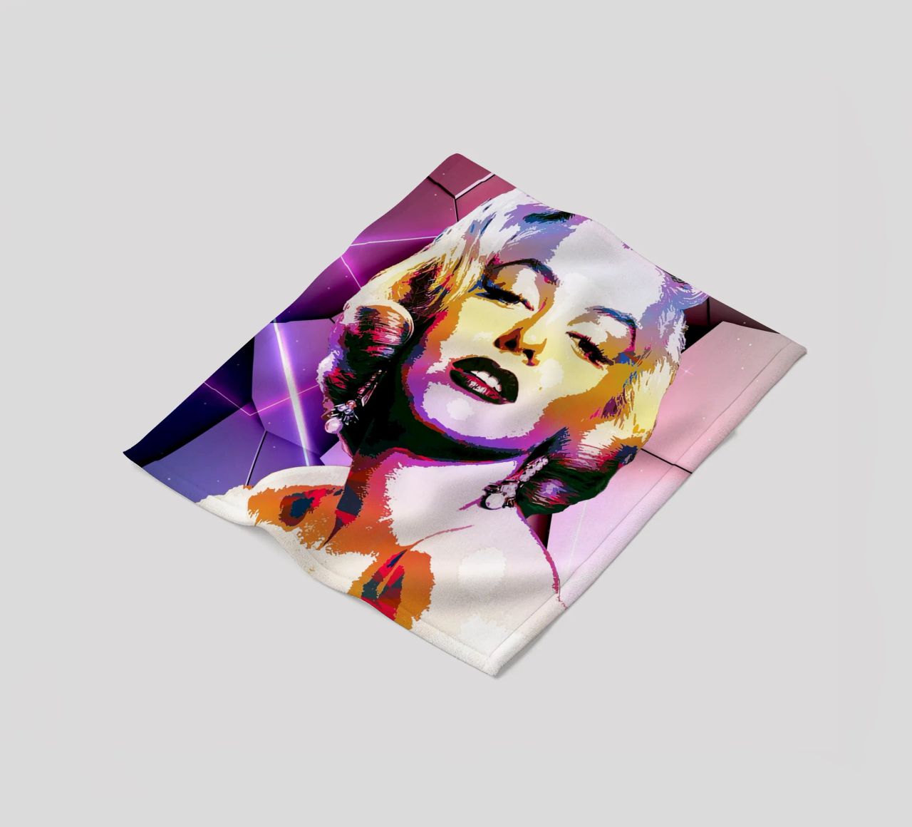 Colore di Monroe coperta in pile da neonartroom