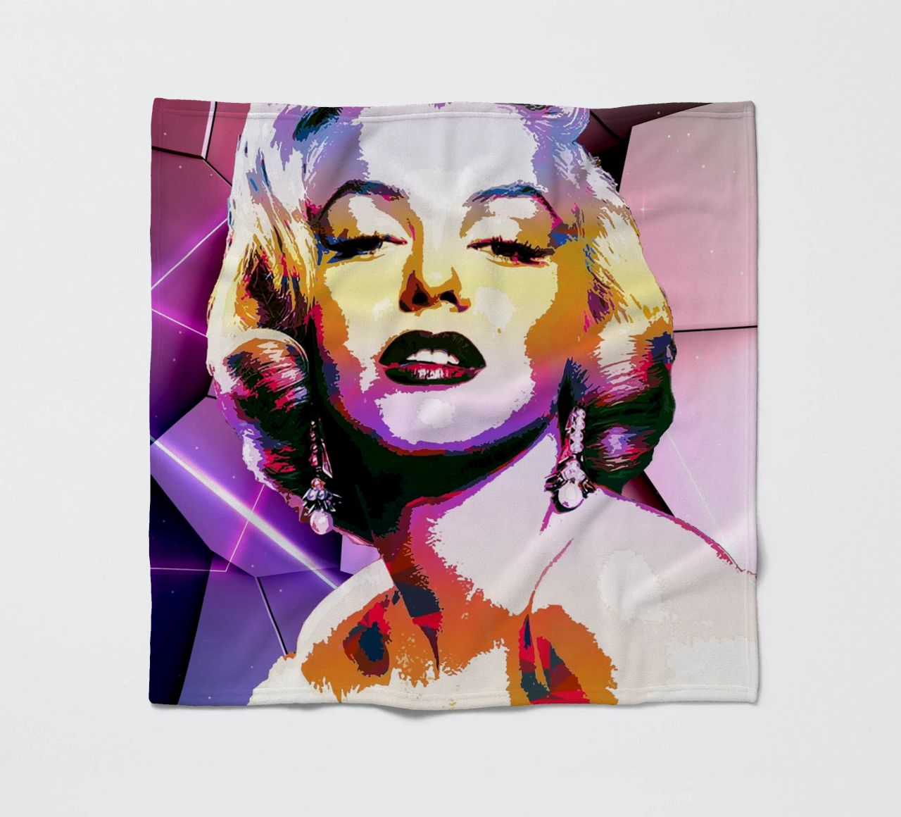 Colore di Monroe coperta in pile da neonartroom