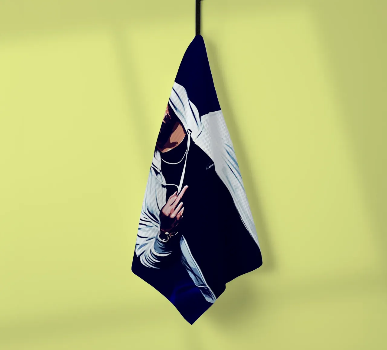 Art of Eminem tea towel by neonartroom