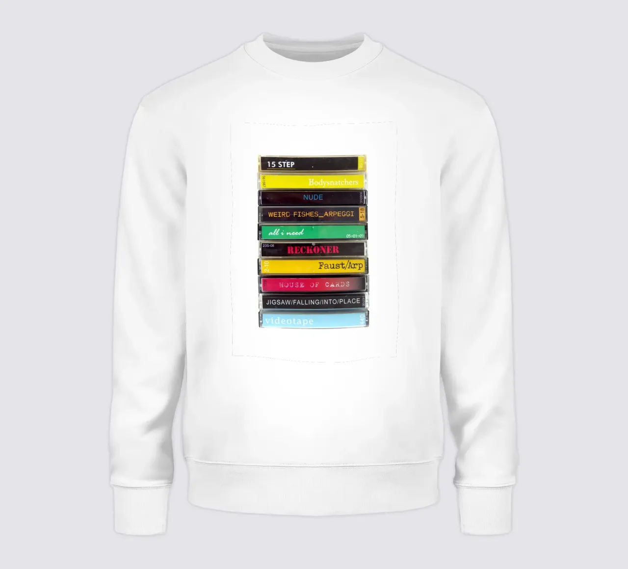Radiohead - In Rainbows - Stampa su cassetta felpa da MrMustardPrints