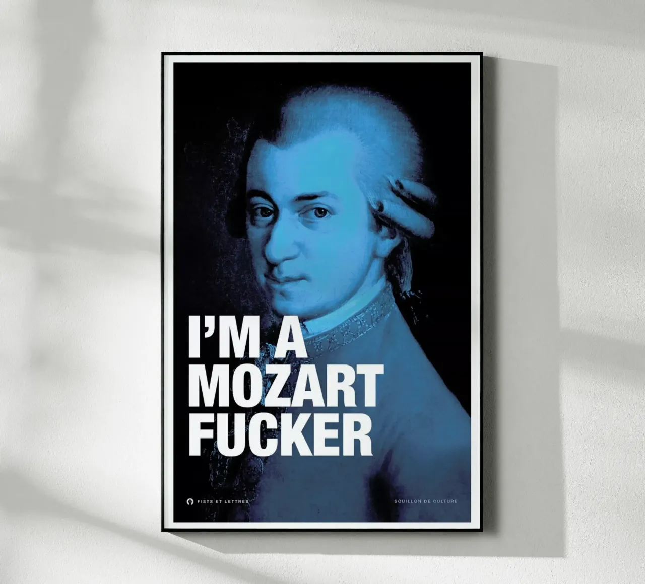 Mozart plexiglass da Fists Et Lettres