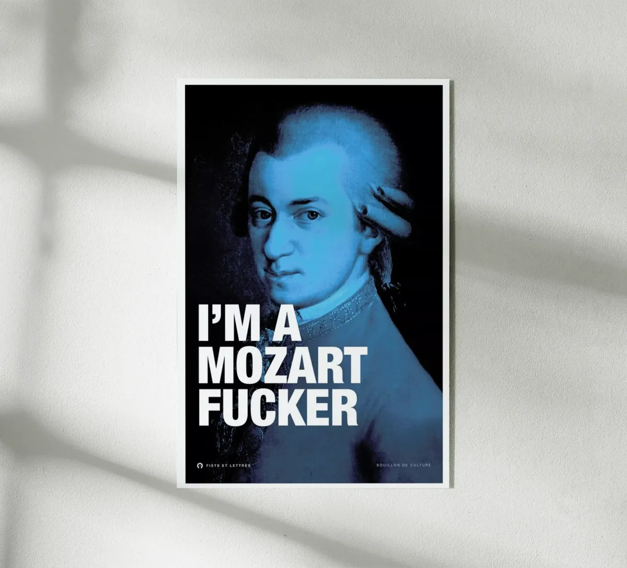 Mozart plexiglass da Fists Et Lettres