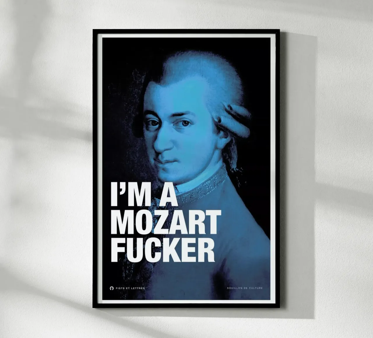Mozart poster da Fists Et Lettres