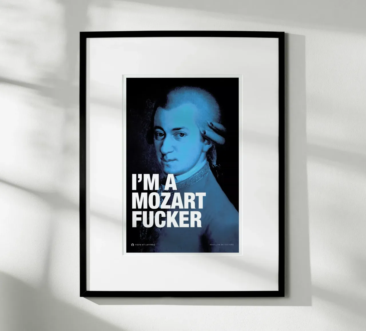 Mozart poster da Fists Et Lettres