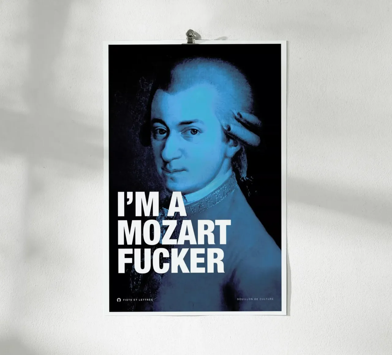 Mozart poster da Fists Et Lettres