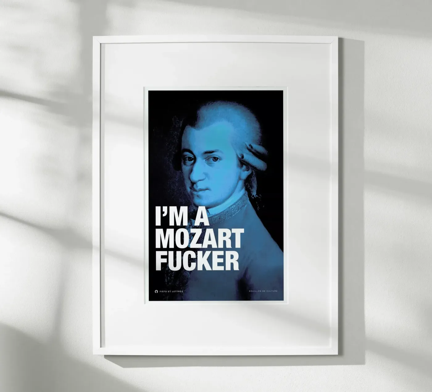 Mozart poster da Fists Et Lettres