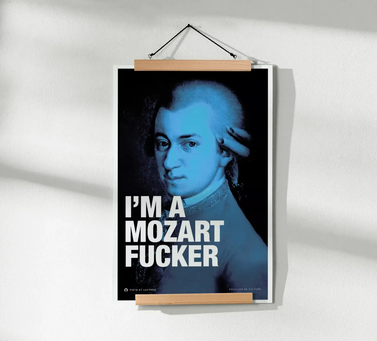Mozart poster da Fists Et Lettres