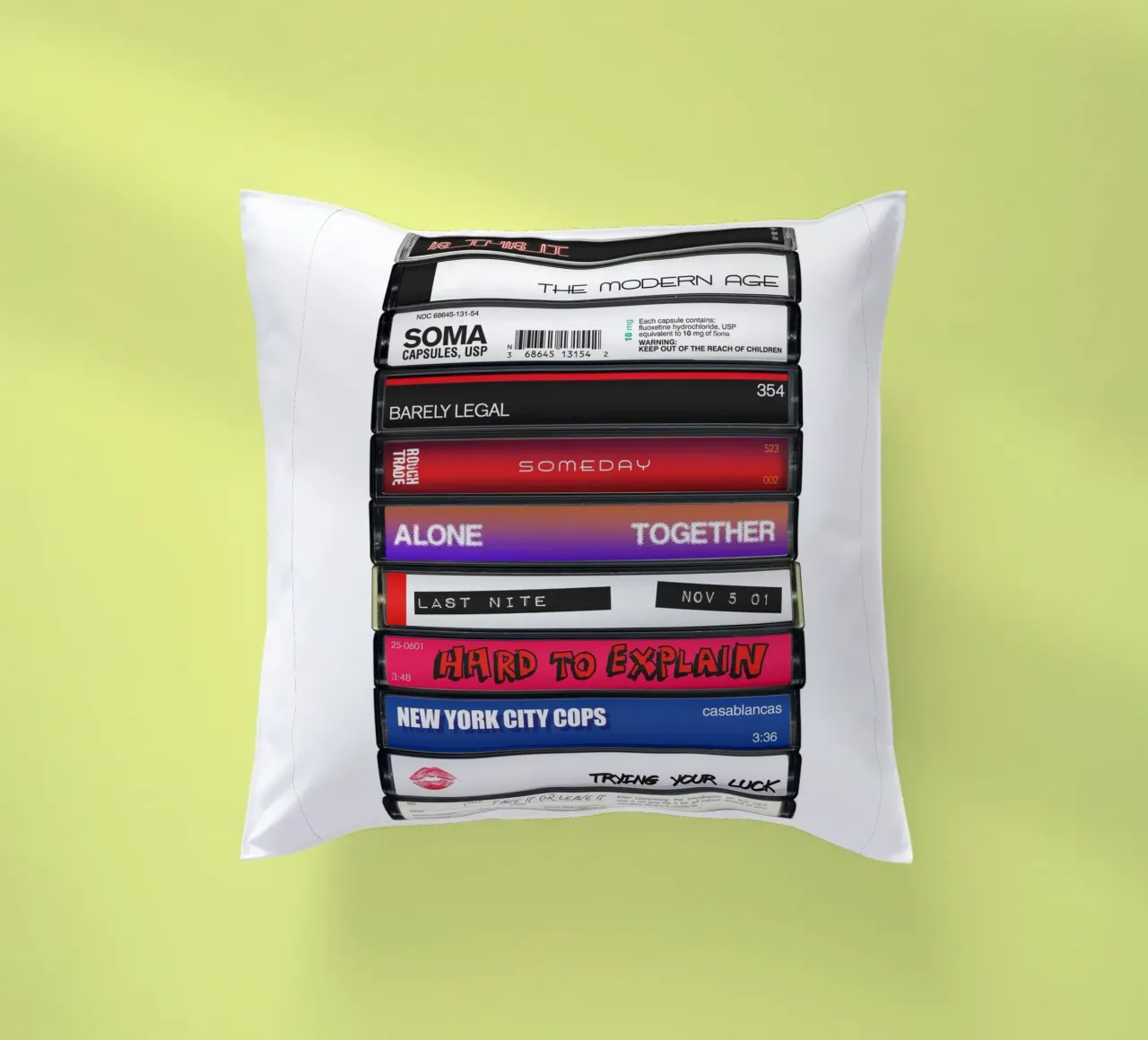 The Strokes - Is this It - Stampa su cassetta cuscino da MrMustardPrints