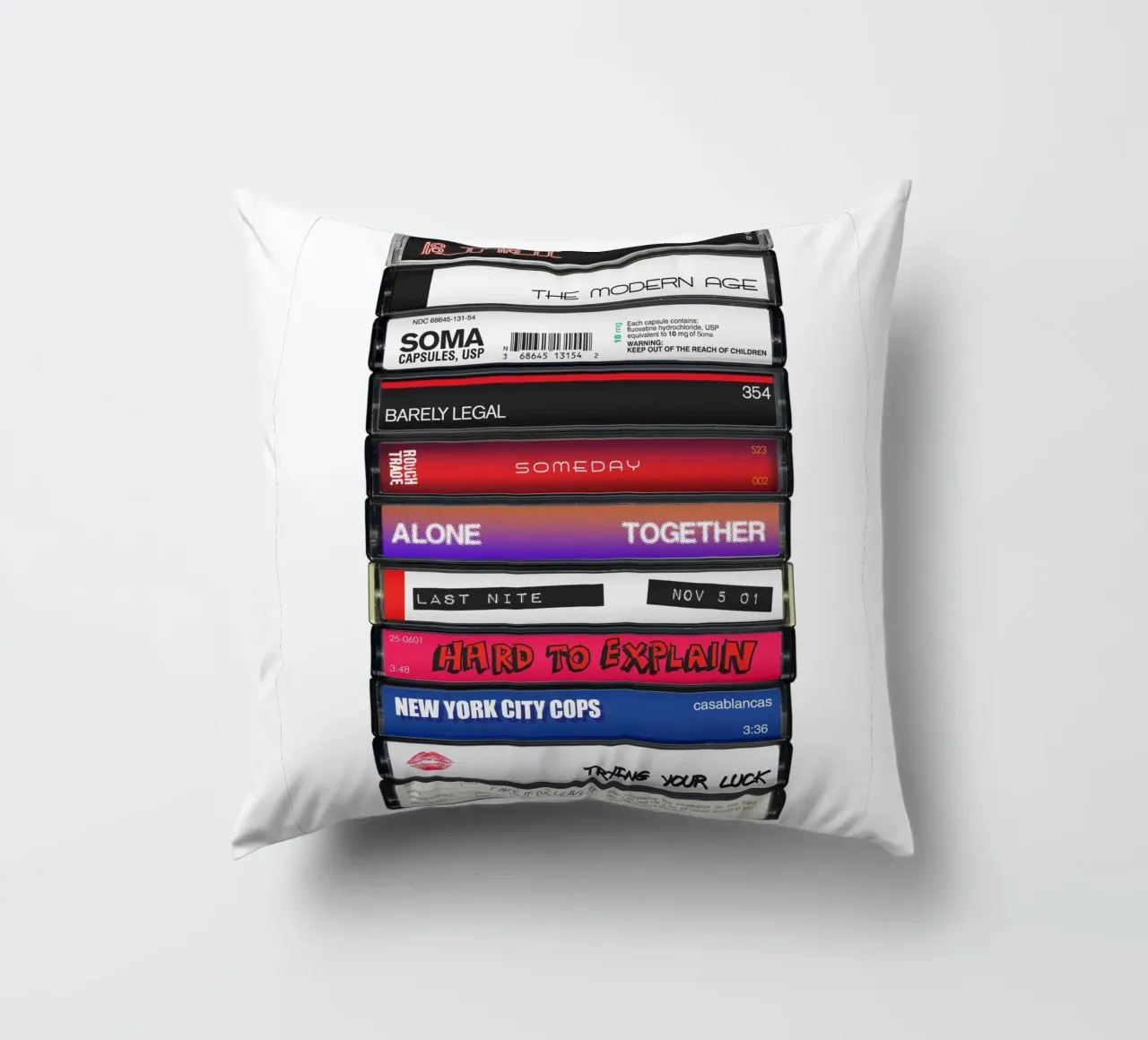 The Strokes - Is this It - Stampa su cassetta cuscino da MrMustardPrints