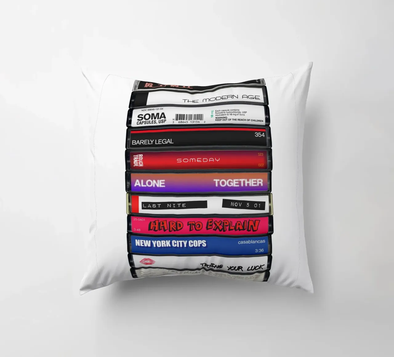 The Strokes - Is this It - Stampa su cassetta cuscino da MrMustardPrints