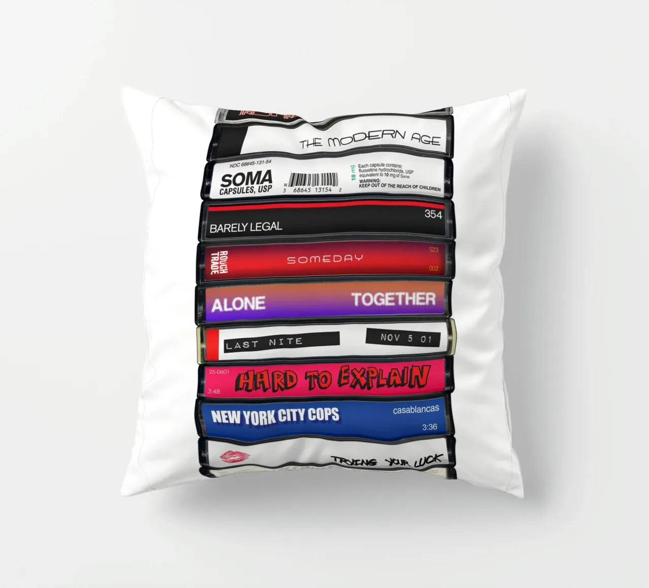 The Strokes - Is this It - Stampa su cassetta cuscino da MrMustardPrints