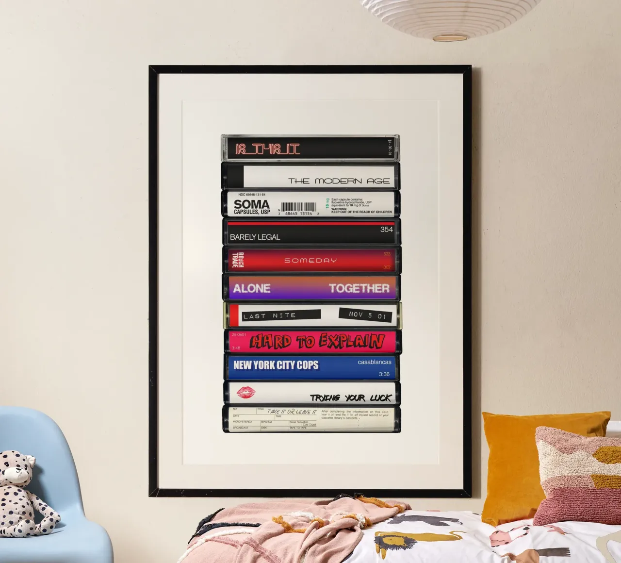 The Strokes - Is this It - Cassette Print hahnemühle de MrMustardPrints