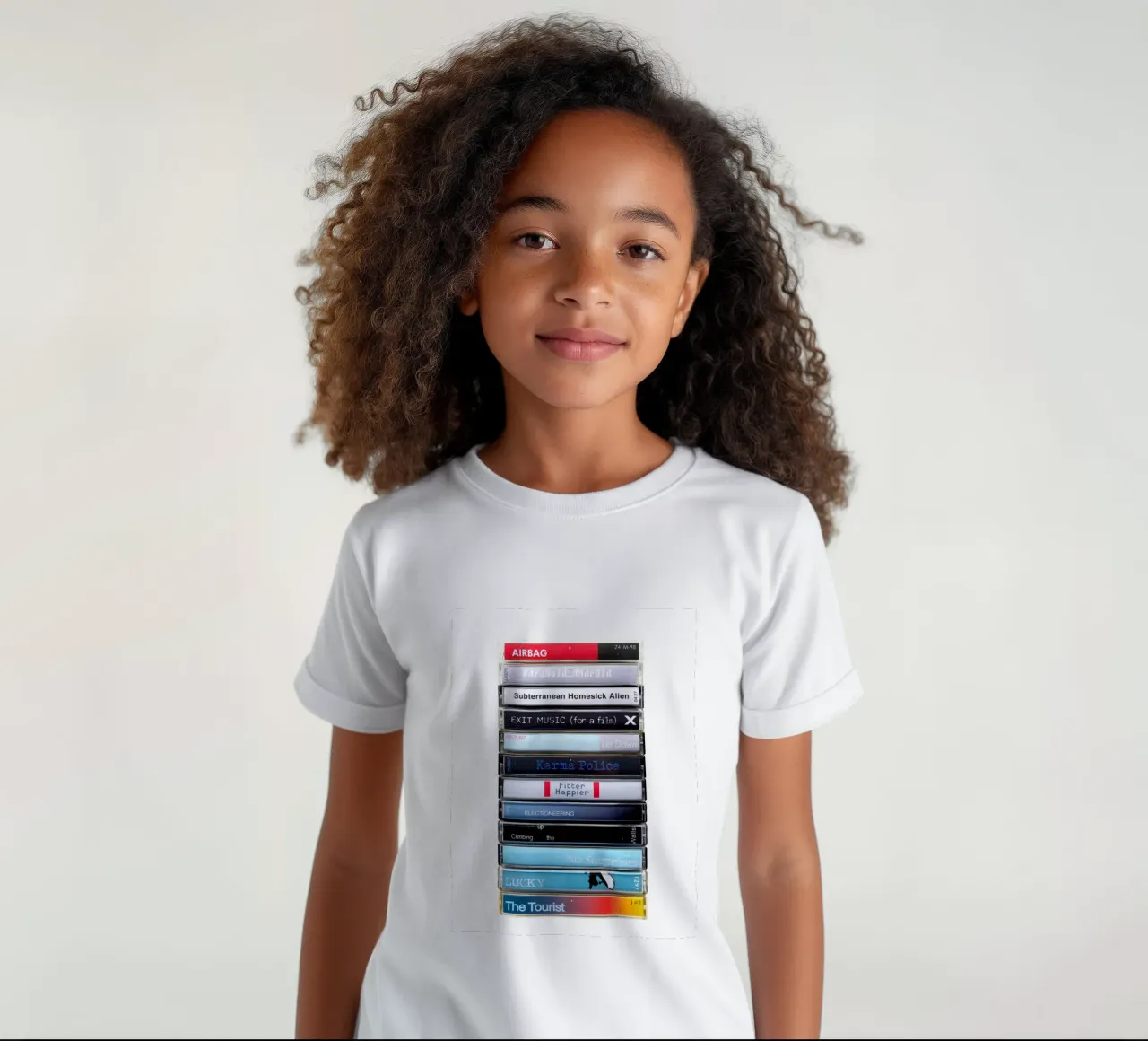 Radiohead - OK Computer - Stampa su cassetta t-shirt bambini da MrMustardPrints