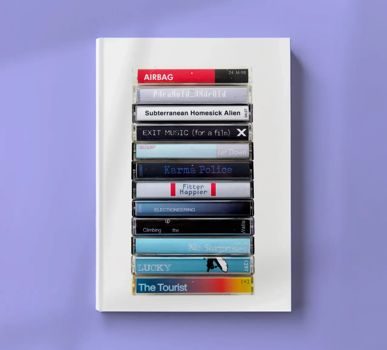Radiohead - OK Computer - Cassette Print notebook by MrMustardPrints