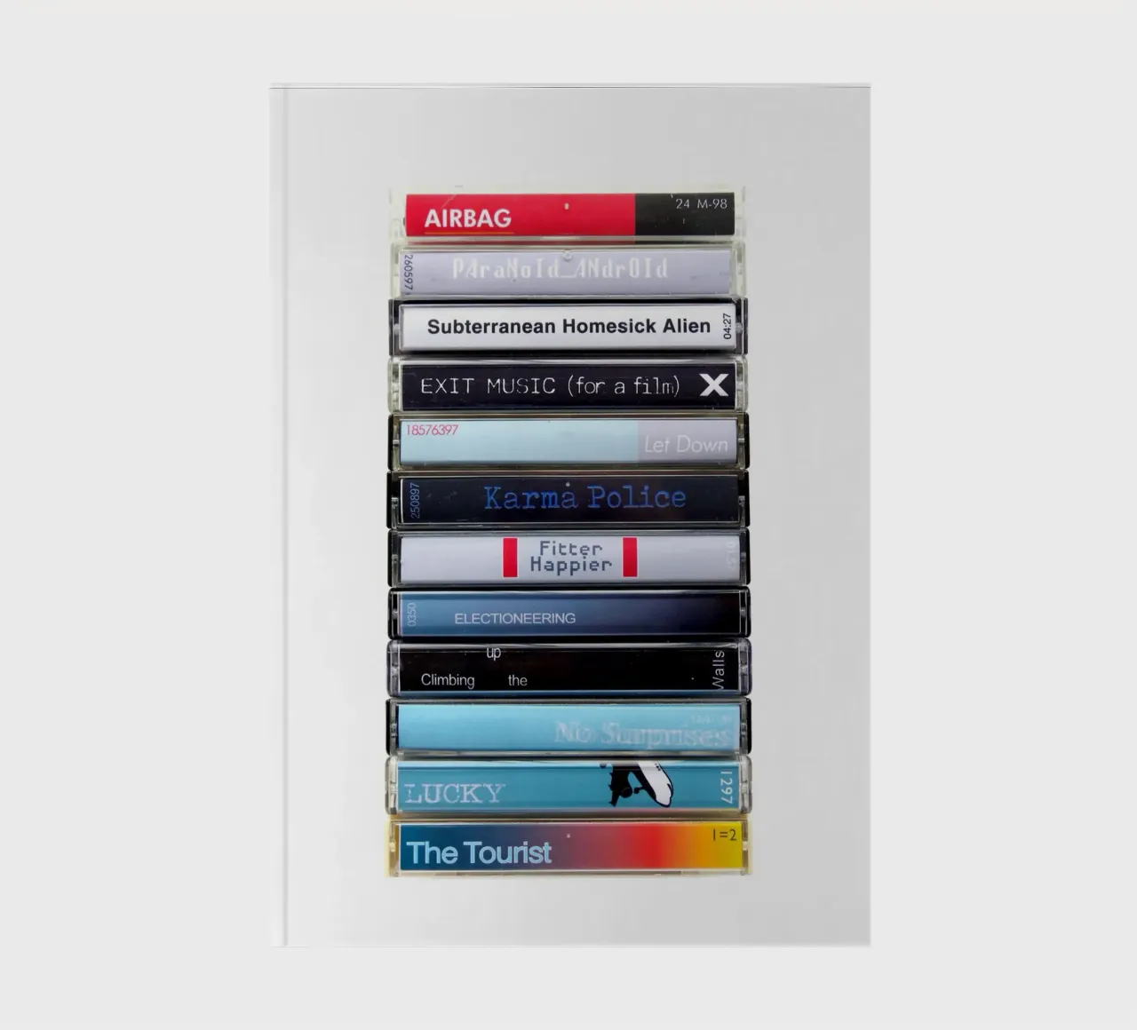 Radiohead - OK Computer - Cassette Print notebook by MrMustardPrints