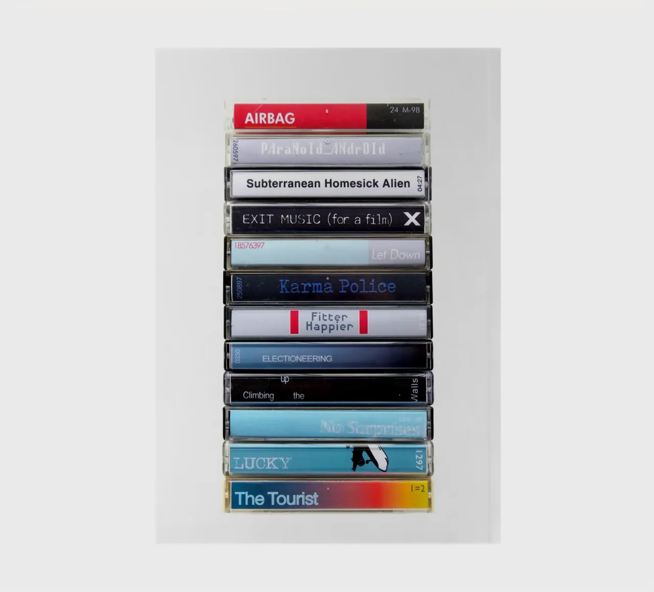 Radiohead - OK Computer - Cassette Print notebook by MrMustardPrints