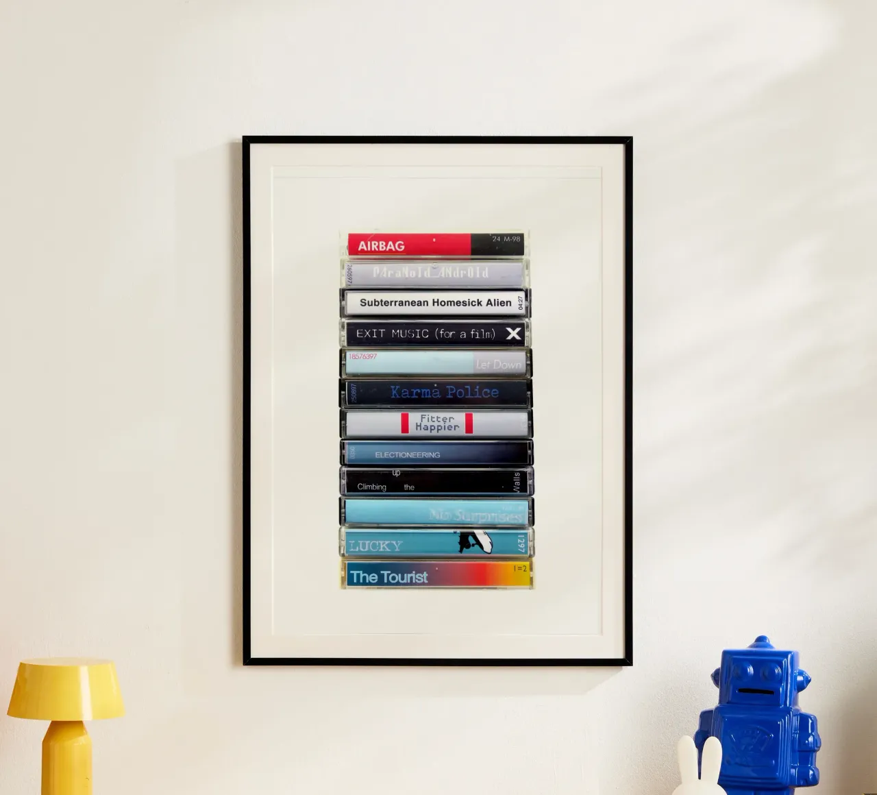 Radiohead - OK Computer - Cassette Print hahnemühle van MrMustardPrints