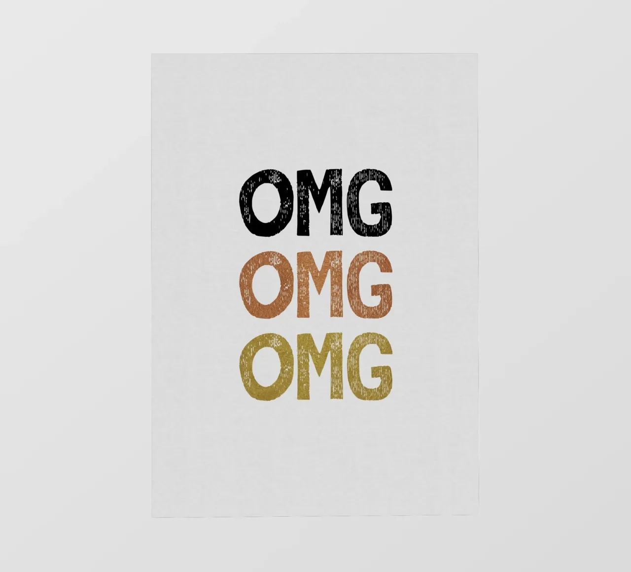 OMG Funny Quote pellicola backlit da Orara Studio