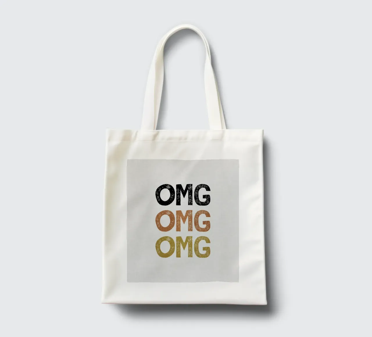 OMG Funny Quote borsa in juta da Orara Studio