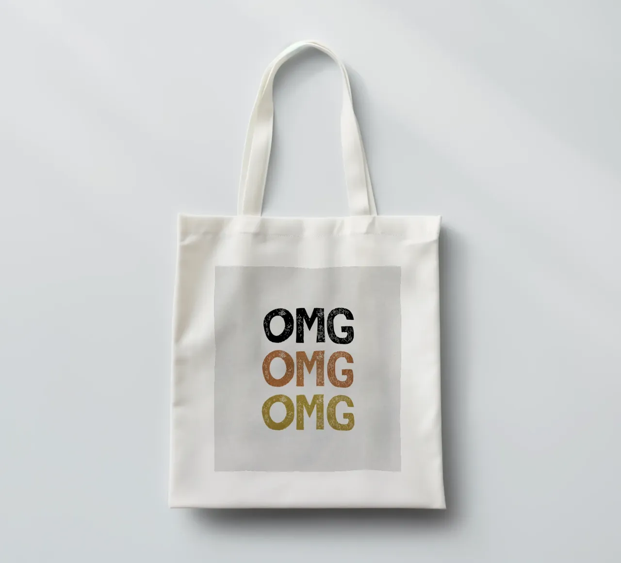 OMG Funny Quote borsa in juta da Orara Studio