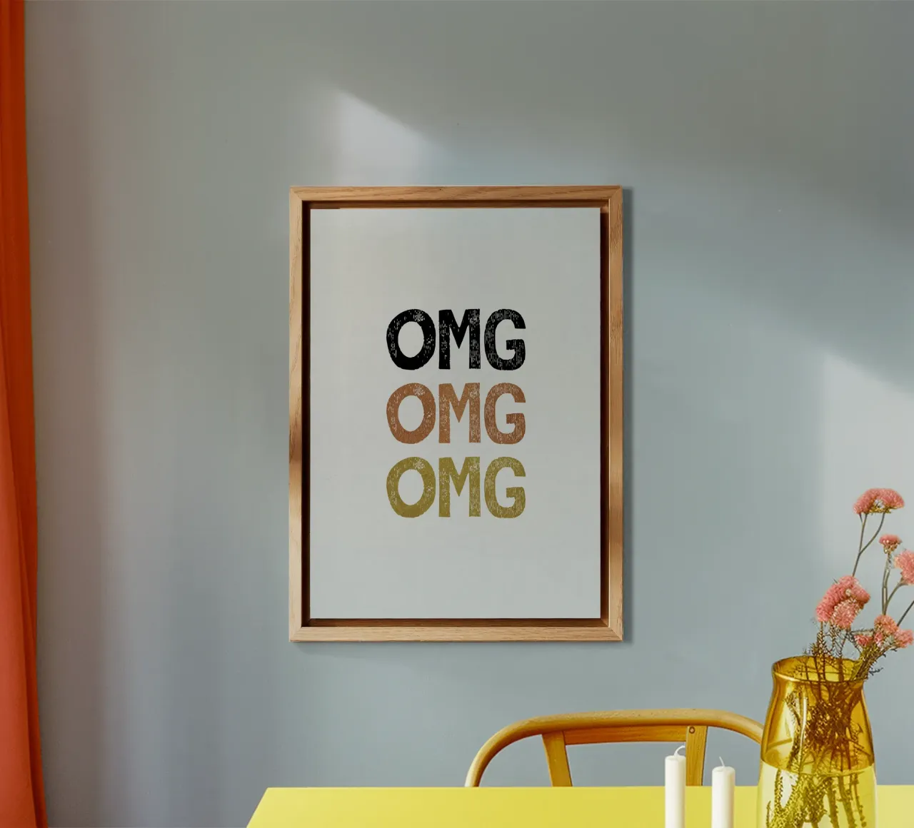 OMG Funny Quote alluminio dibond da Orara Studio