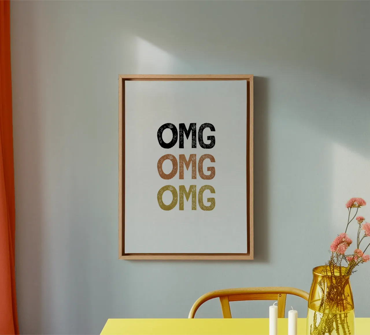 Citation drôle d'OMG toile de Orara Studio