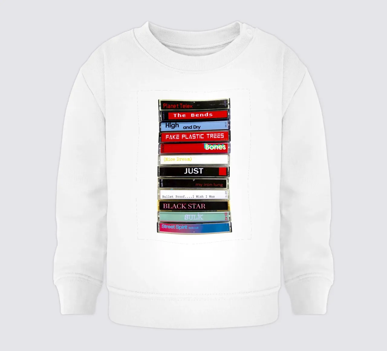Radiohead - The Bends - Stampa su cassetta felpa neonato da MrMustardPrints