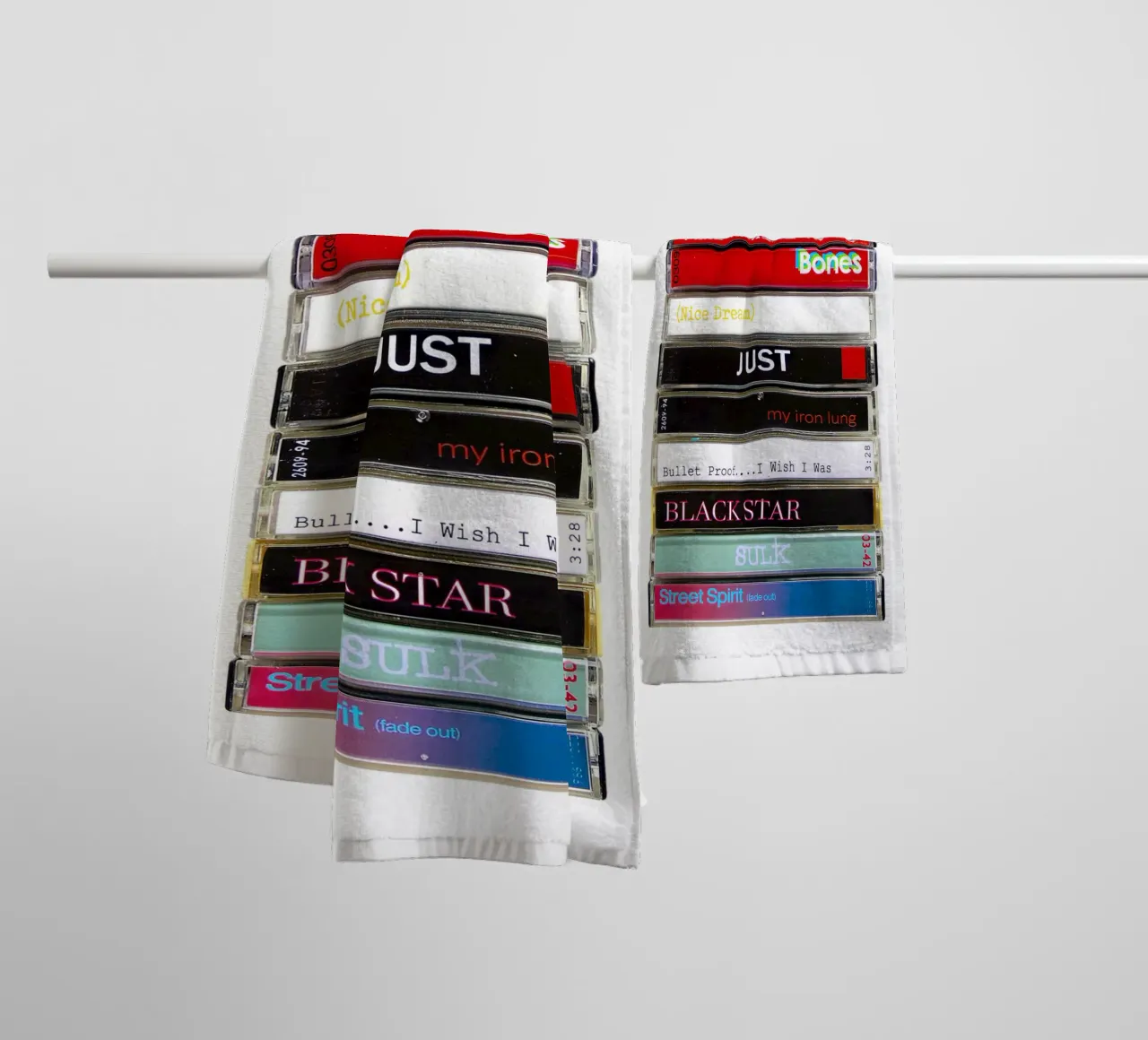 Radiohead - The Bends - Cassette Print towel by MrMustardPrints
