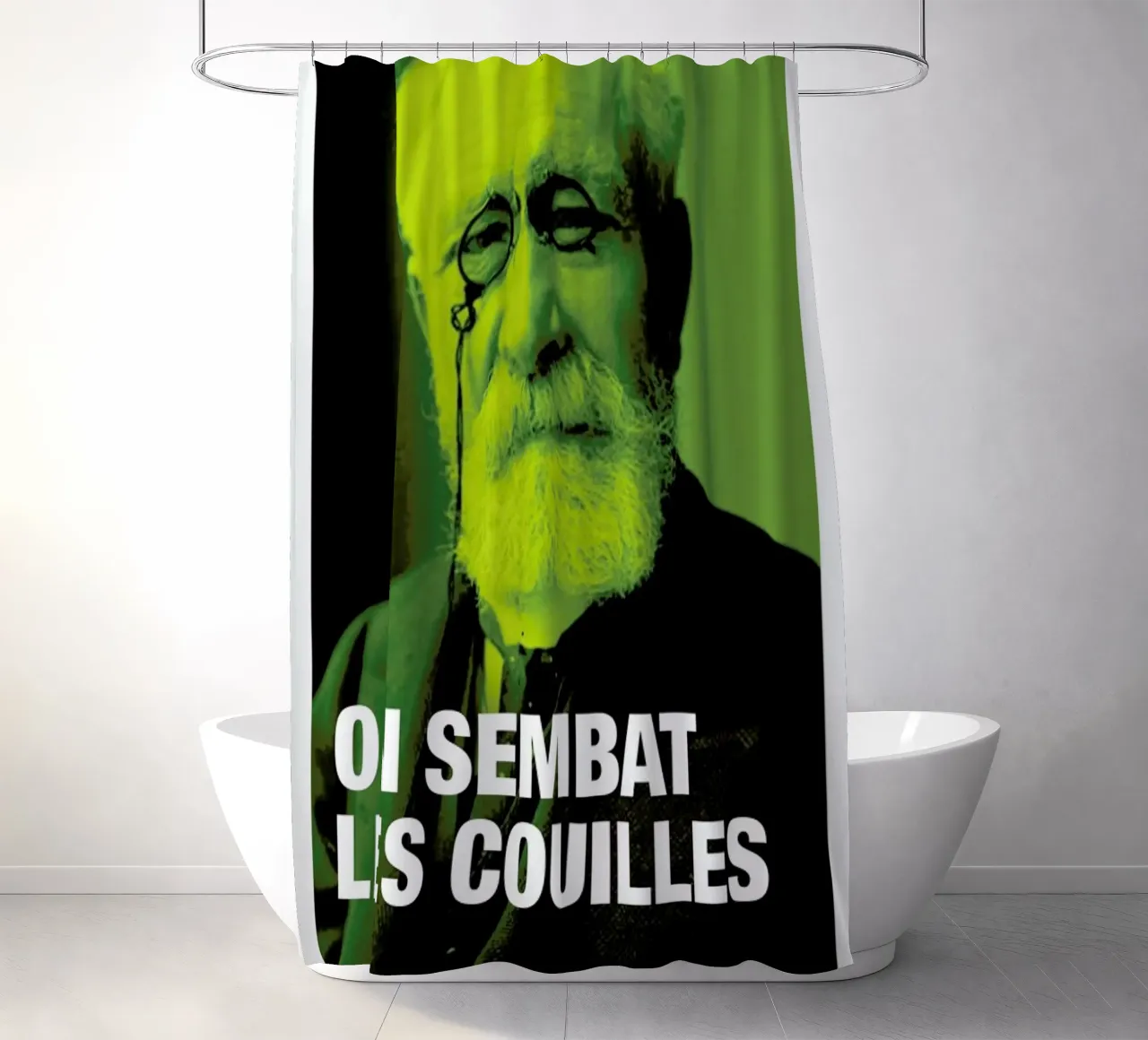 Sembat shower curtain by Fists Et Lettres