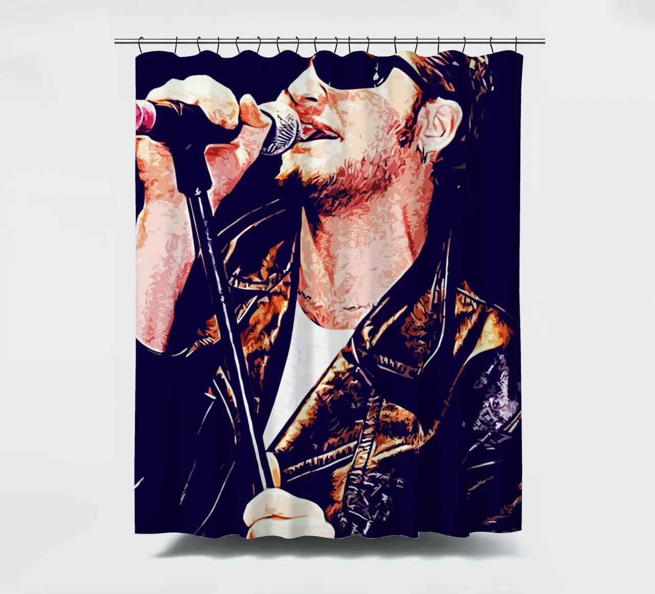 Art of Staley shower curtain by neonartroom