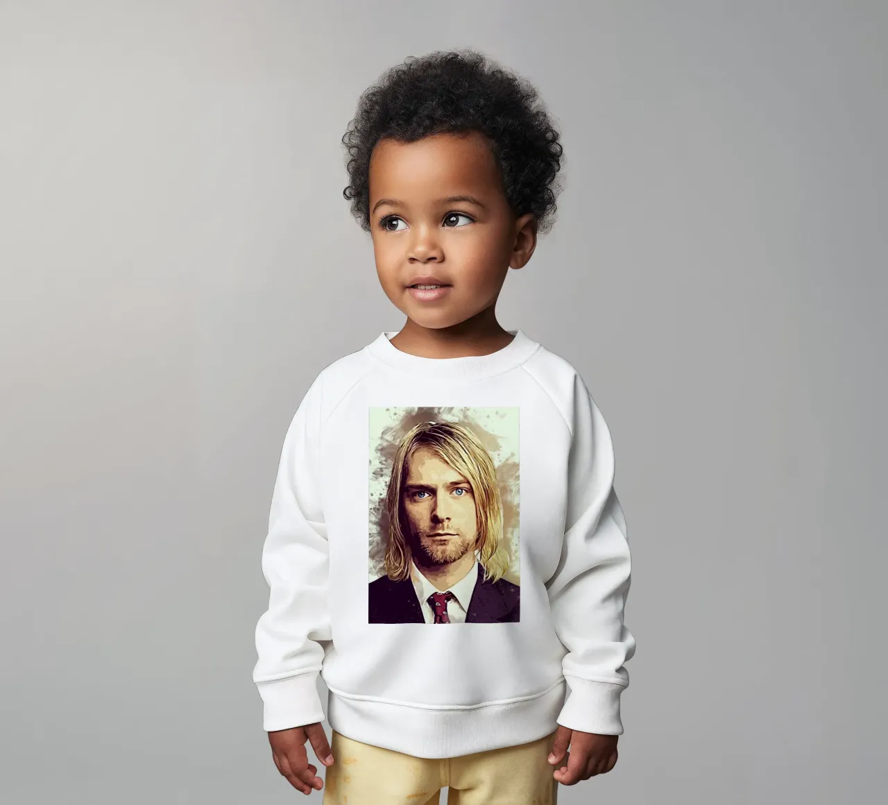 Arte di Cobain felpa neonato da neonartroom