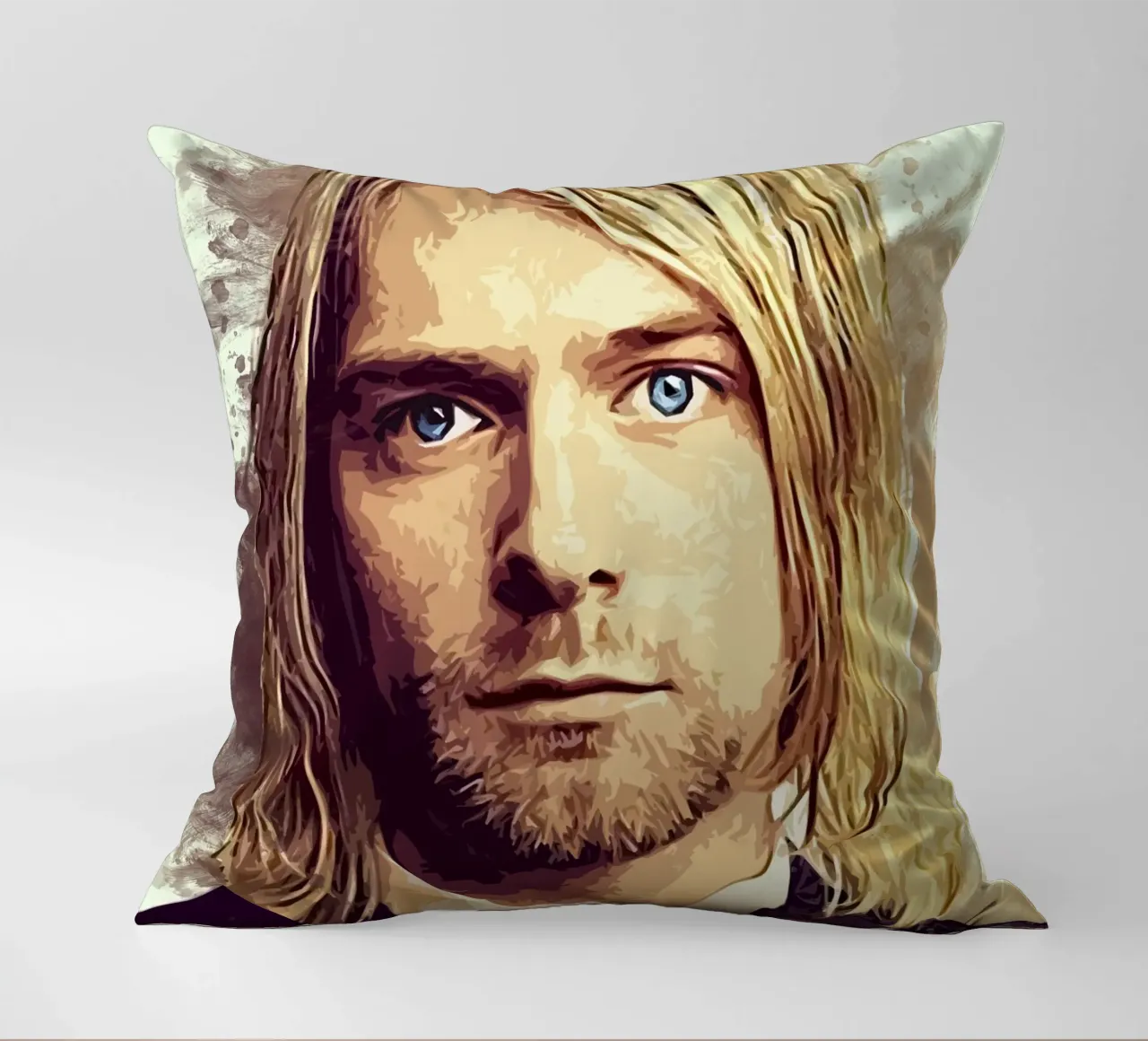 Arte di Cobain cuscino da neonartroom