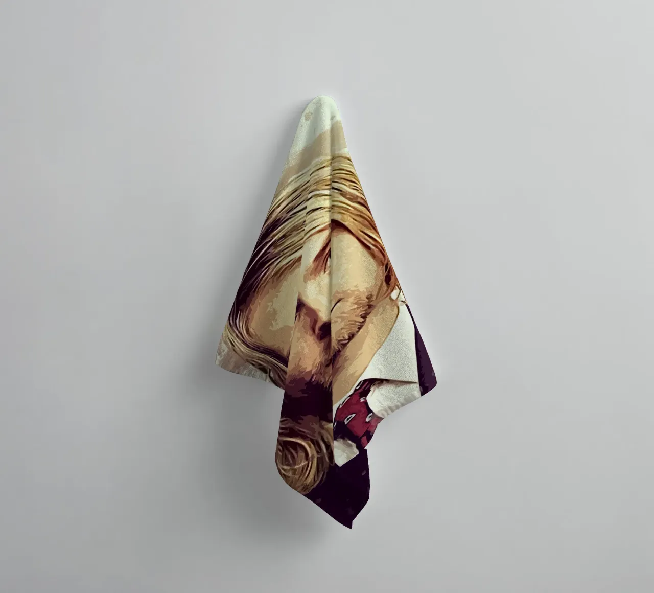 Art of Cobain towel by neonartroom