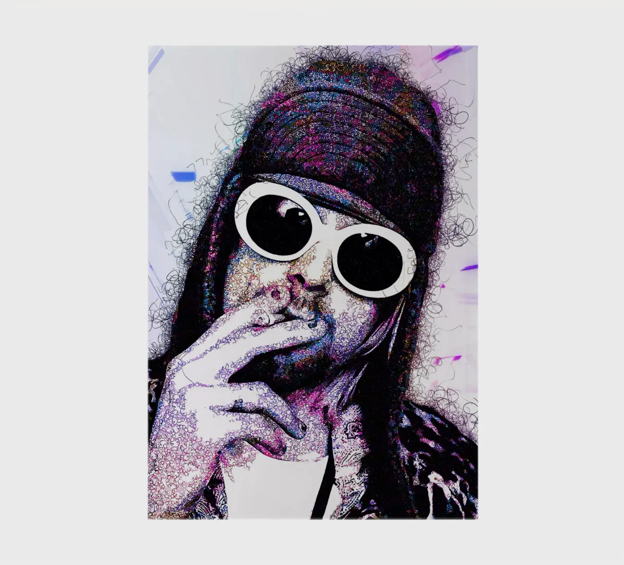 Scribble of Kurt Cobain notebook by neonartroom
