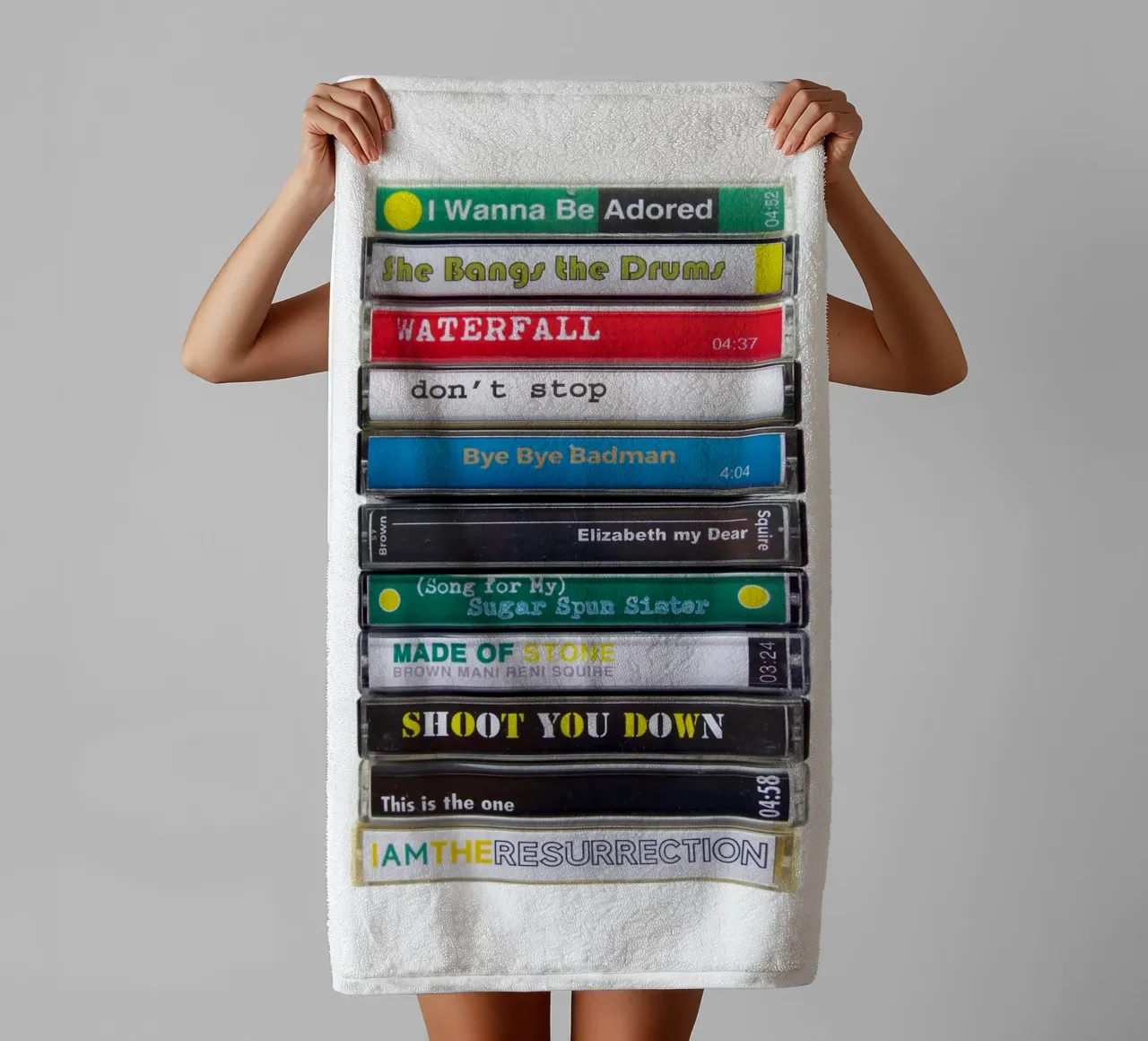 The Stone Roses - Cassette Print towel by MrMustardPrints