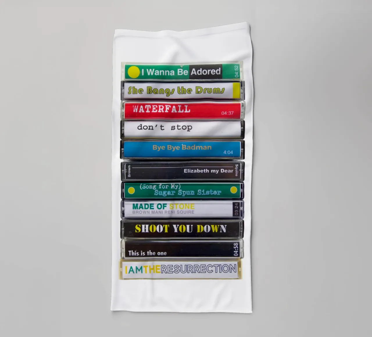 The Stone Roses - Cassette Print towel by MrMustardPrints