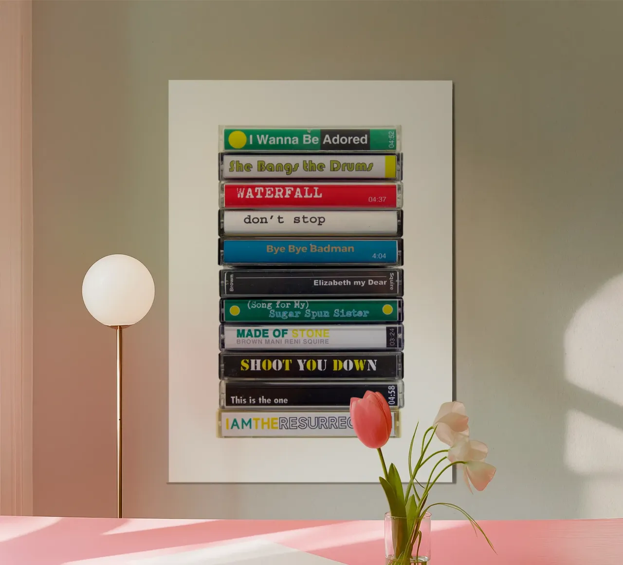The Stone Roses - Stampa su cassetta poster con telaio in plastica da MrMustardPrints