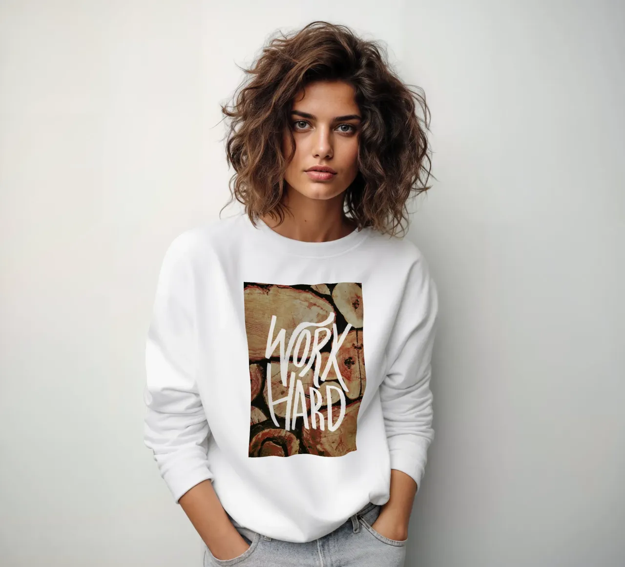 Work Hard felpa da Leah Flores