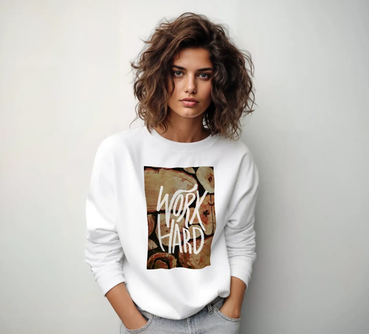 Work Hard Sweatshirt von Leah Flores
