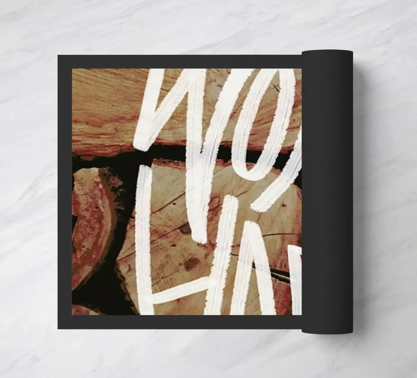 Work Hard deurmat van Leah Flores