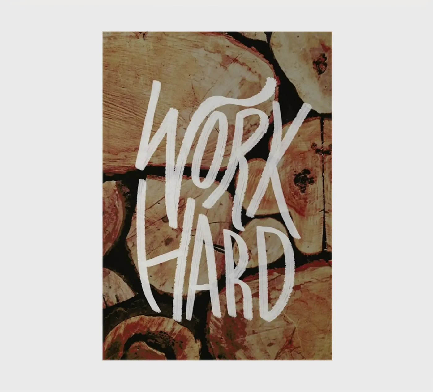 Work Hard notebook by Leah Flores