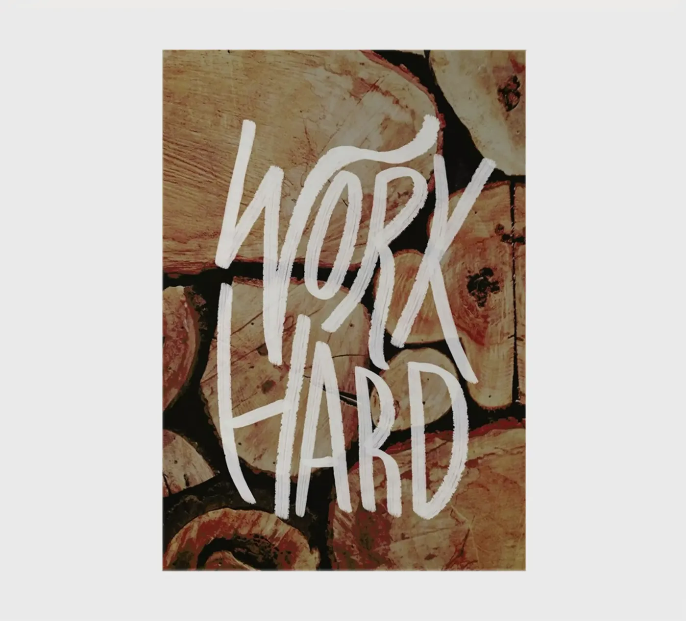 Work Hard notebook by Leah Flores
