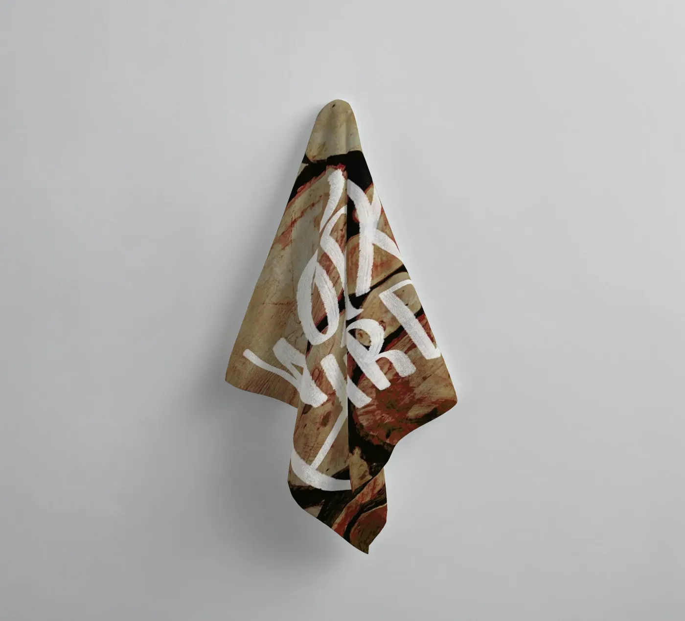 Work Hard badhanddoek van Leah Flores