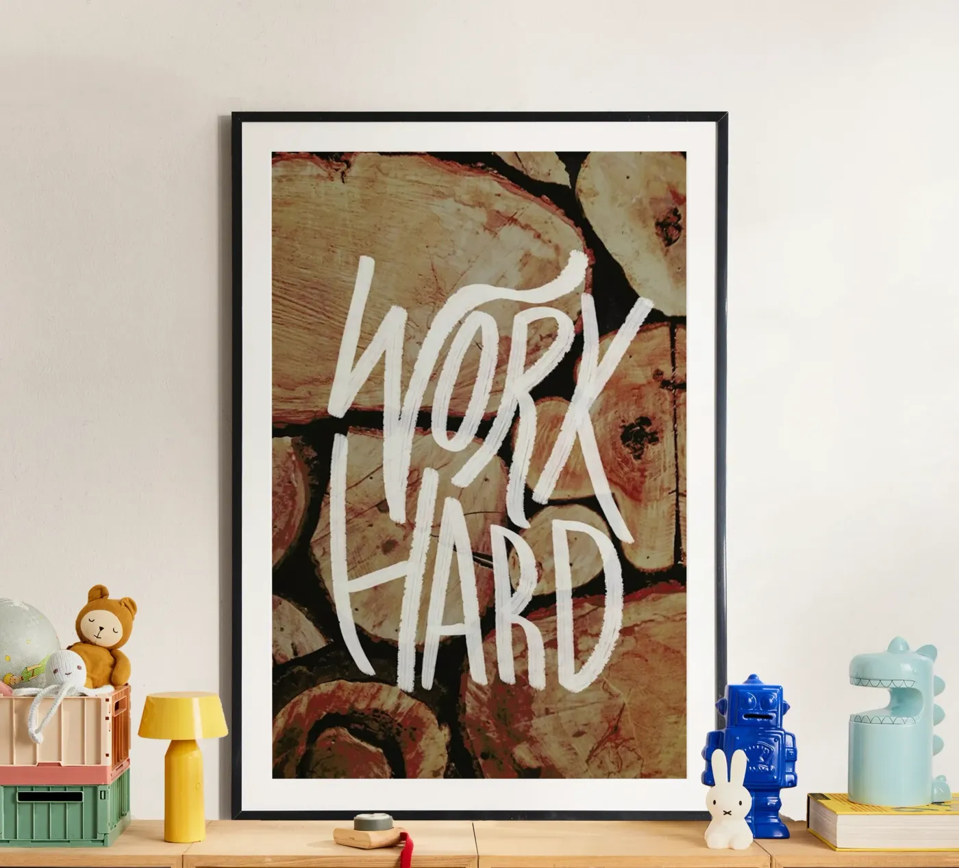 Work Hard Poster von Leah Flores