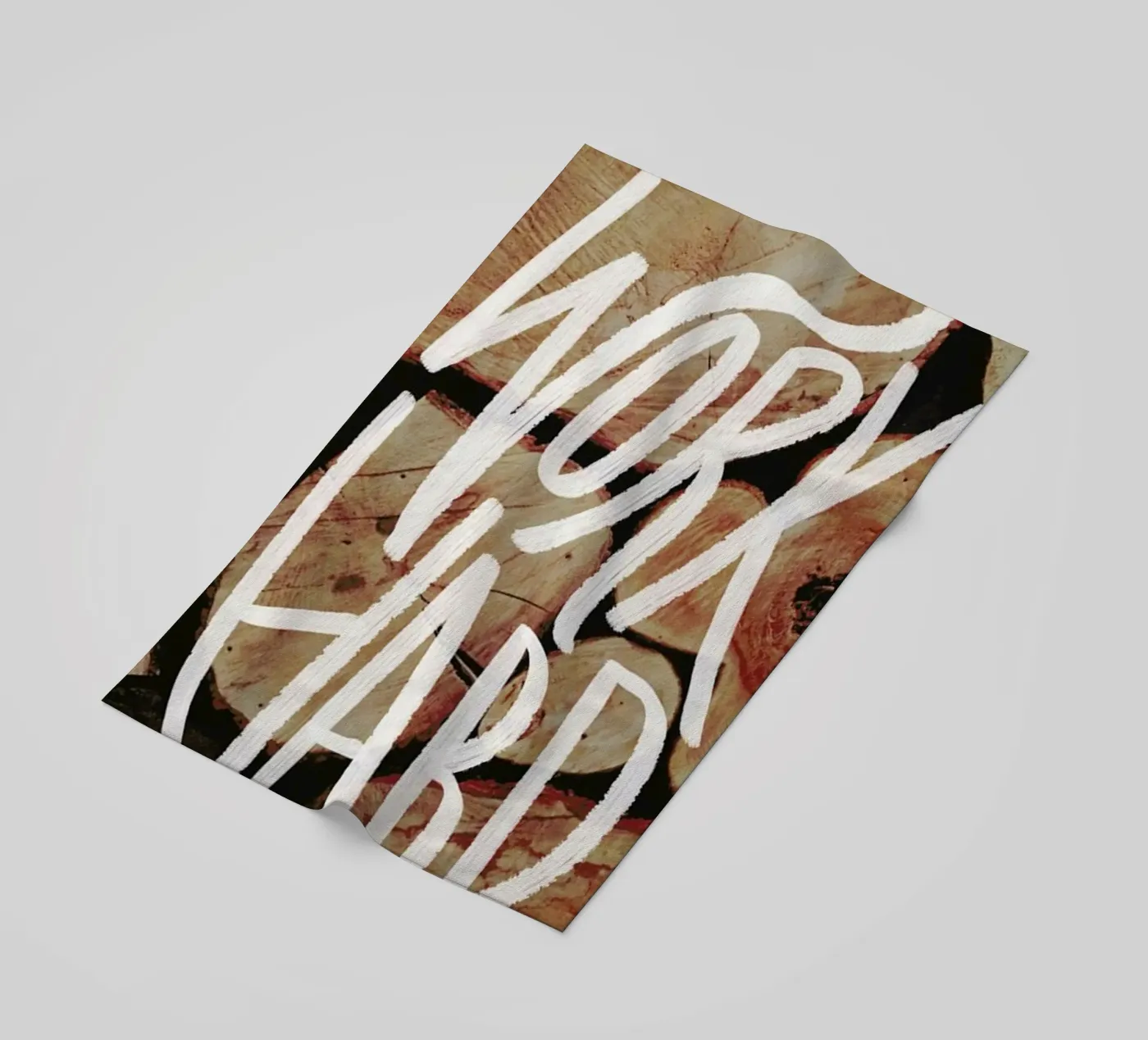 Work Hard beach towel by Leah Flores