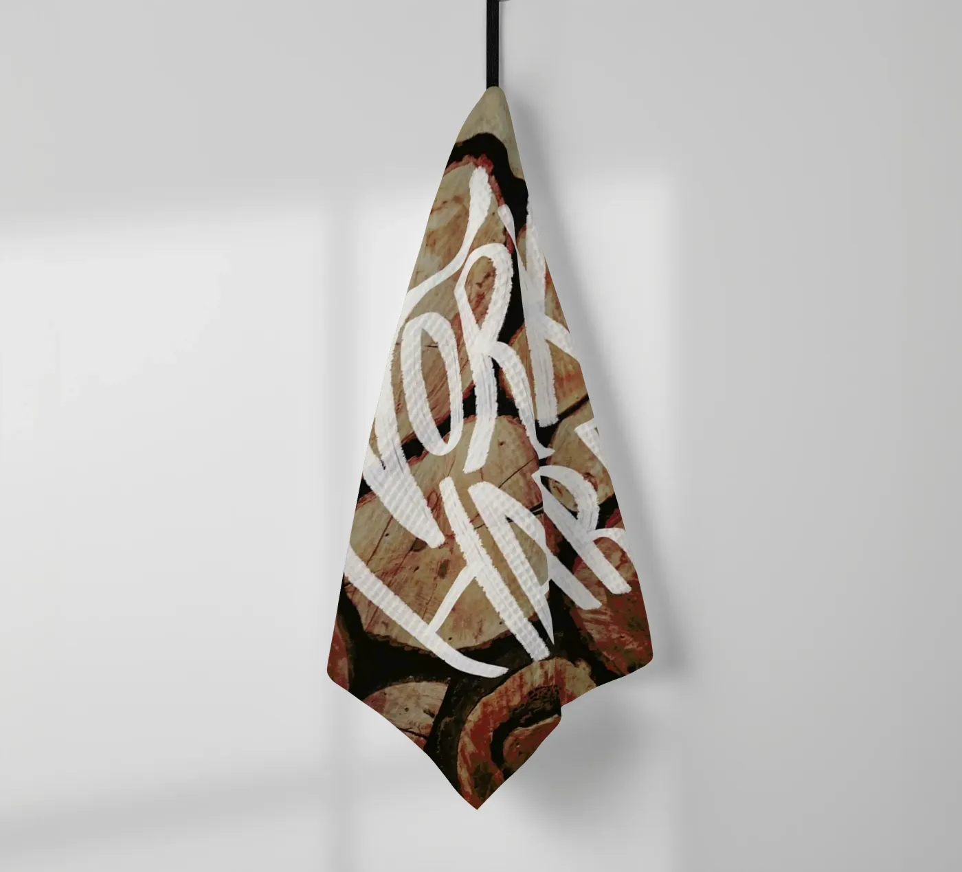 Work Hard torchon de Leah Flores