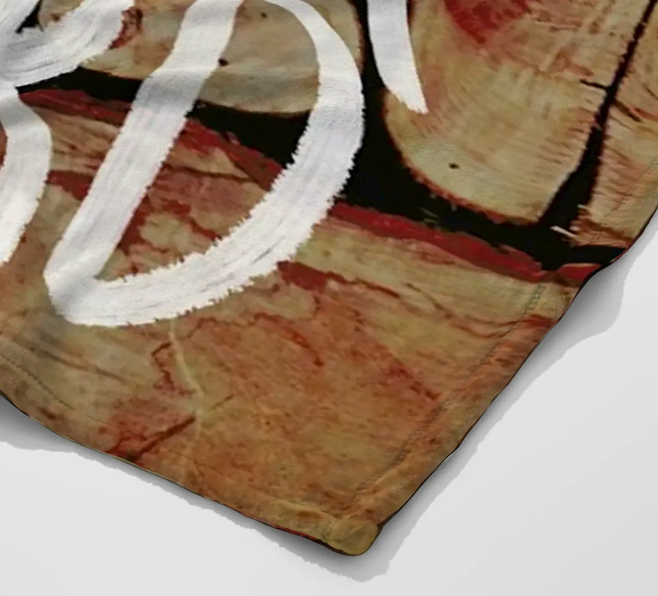 Work Hard coperta in pile da Leah Flores